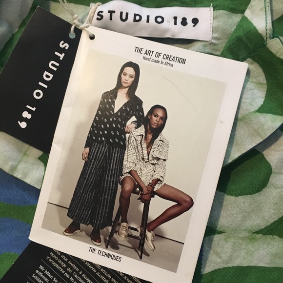 NWT Studio 189 handmade short sleeve top size S - Picture 5 of 10